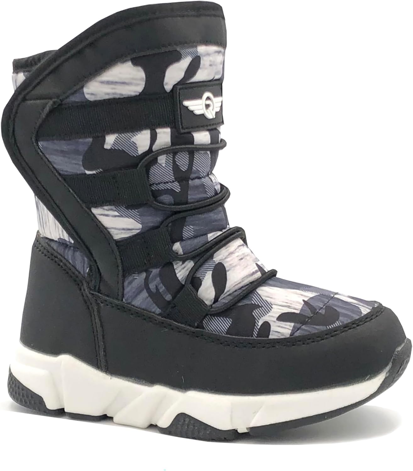 

Зимние ботинки REDVOLUTION для девочек и мальчиков, универсальные, водонепроницаемые, с противоскользящей подошвой (для малышей, детей младшего и старшего возраста), черный