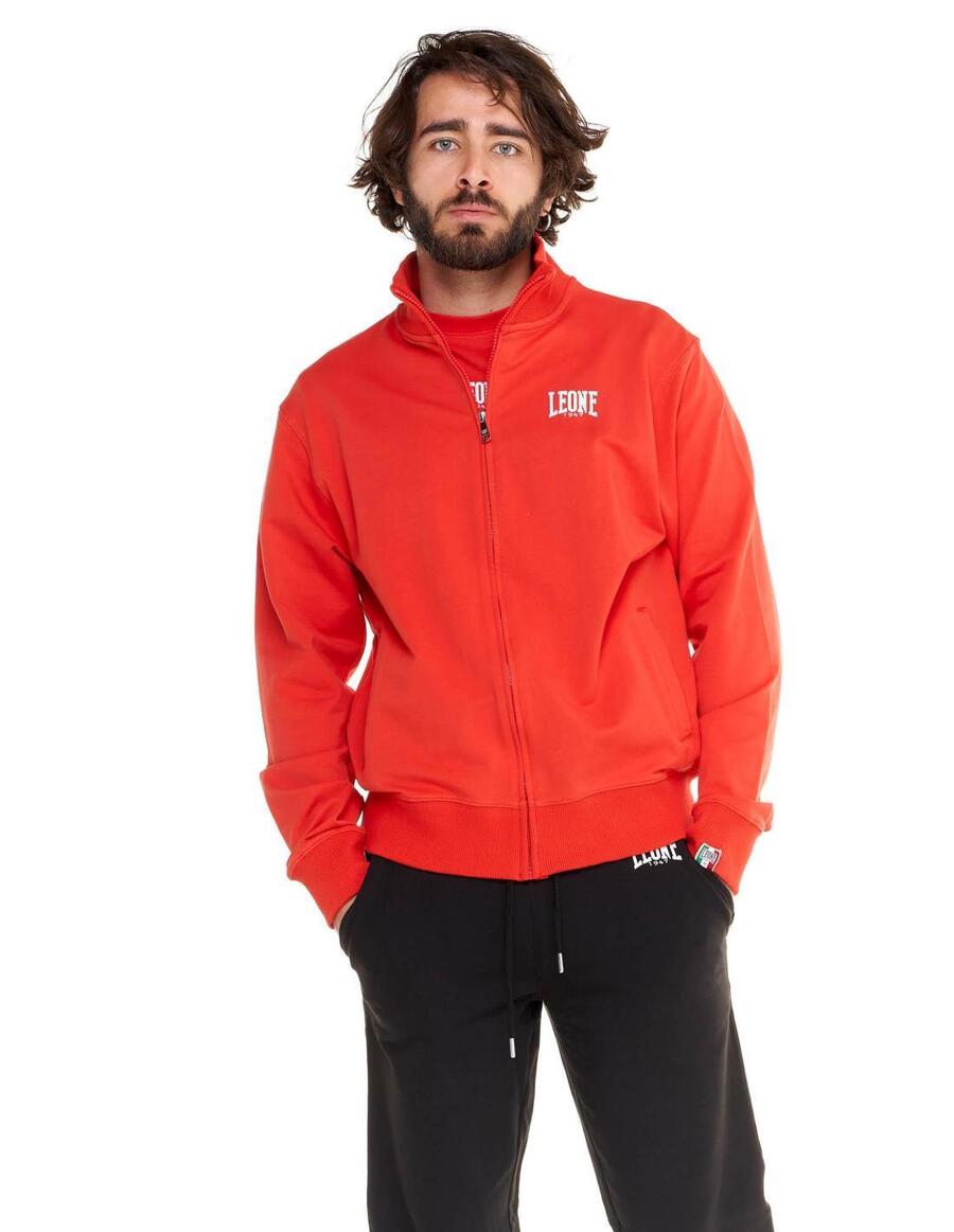 

LEONE 1947 APPAREL Базовая мужская нетолстовка Leone с воротником и молнией