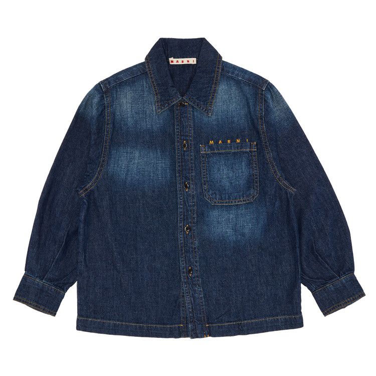 

Куртка Marni Kids Stone Wash Light Weight Jacket, Denim