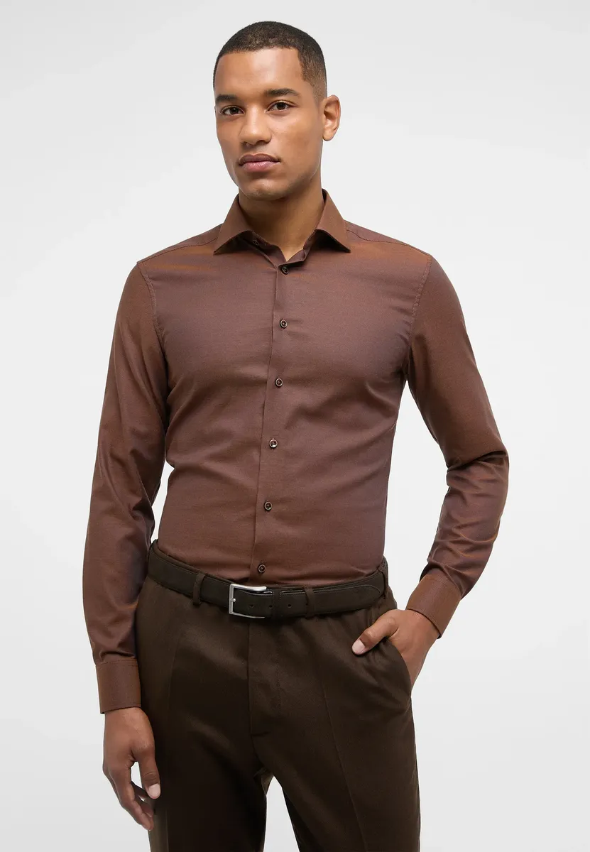 

Рубашка Eterna с длинными рукавами "SLIM FIT", цвет Orange