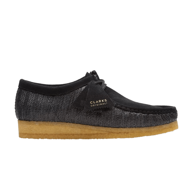 

Кроссовки Wallabee 'Black Raffia', черный