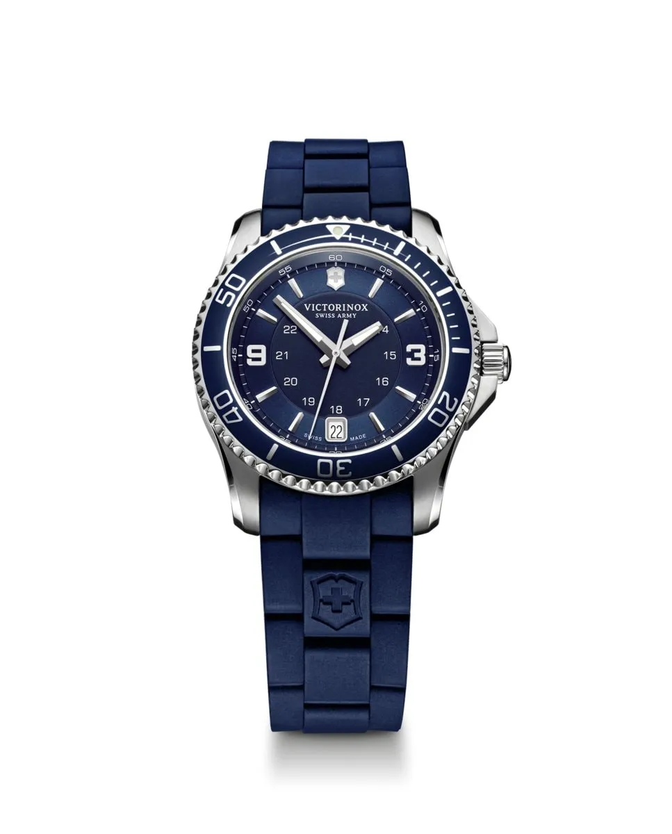 

Женские часы Maverick V241610 с резиновым и синим ремешком Victorinox, синий