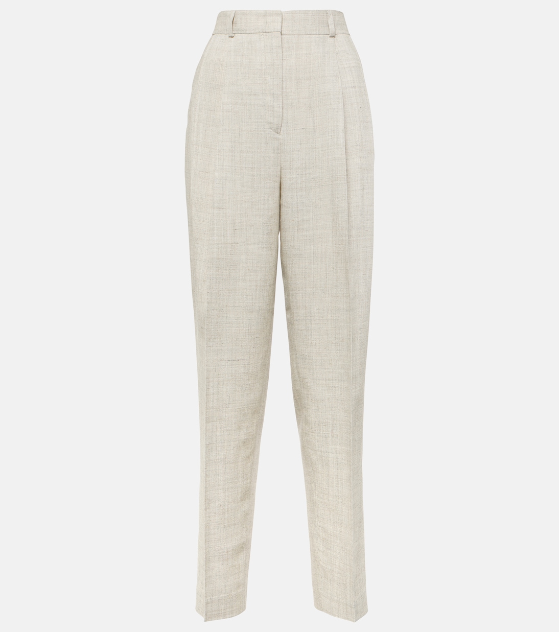 

Прямые брюки со складками Toteme, Oat Melange