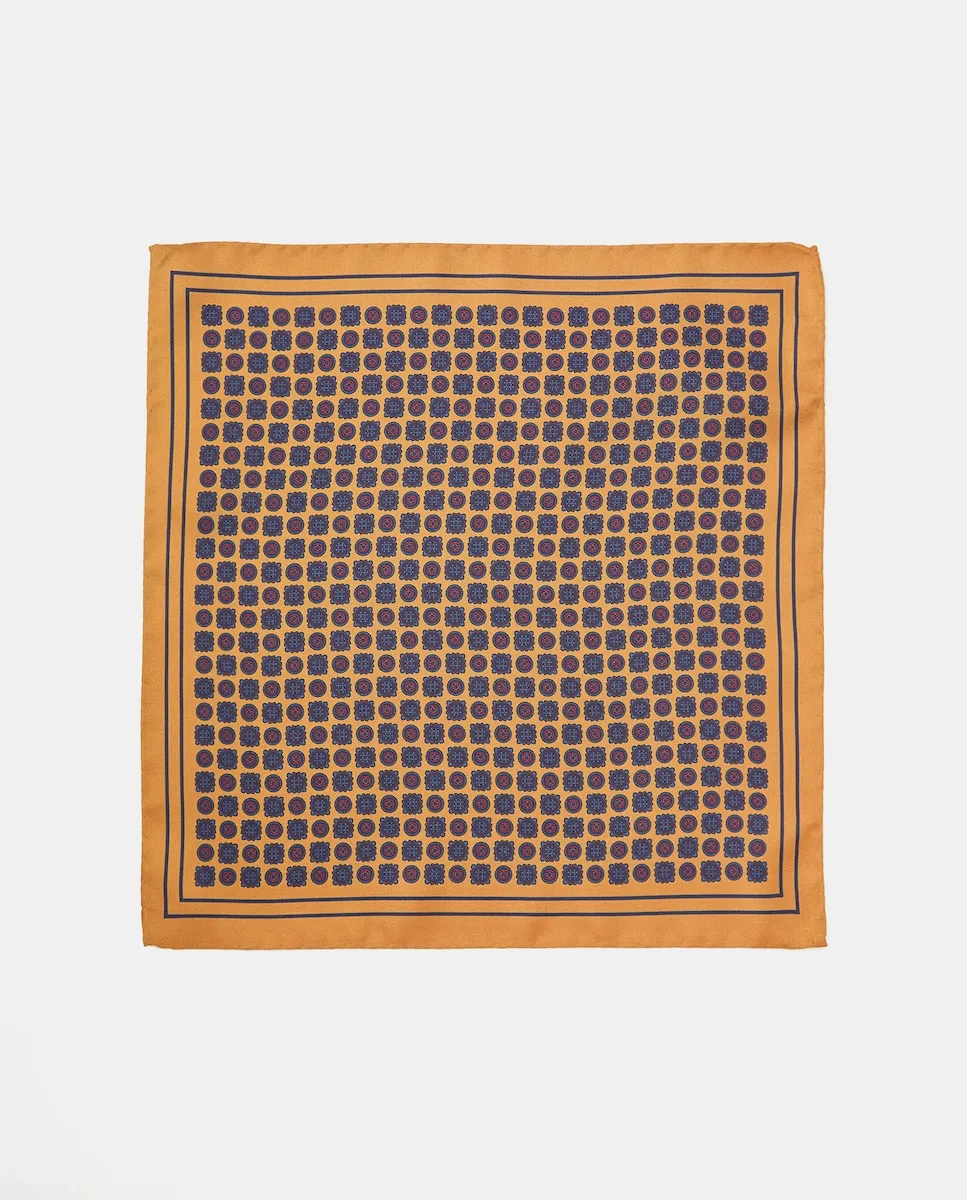 

Шелковый карманный платок для мужчин Emidio Tucci, желтый