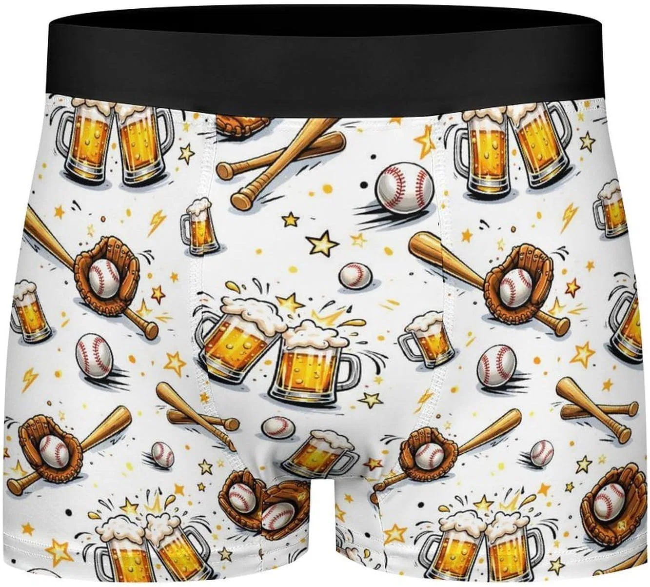 Боксеры с принтом Baseball Beer, Boxer Briefs, розовый — фото 4