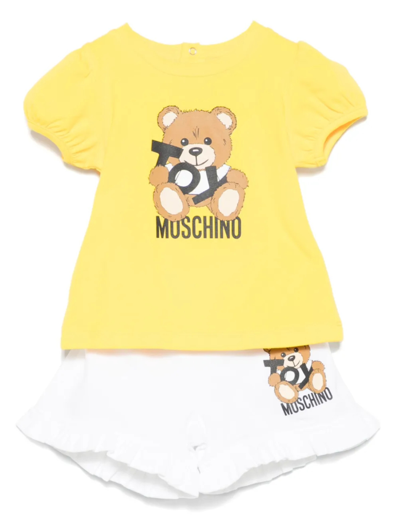 

Комплект шорт Moschino Kids Teddy Bear, желтый