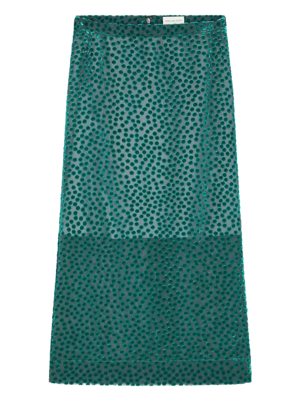 

Юбка в горошек из деворе DRIES VAN NOTEN, синий
