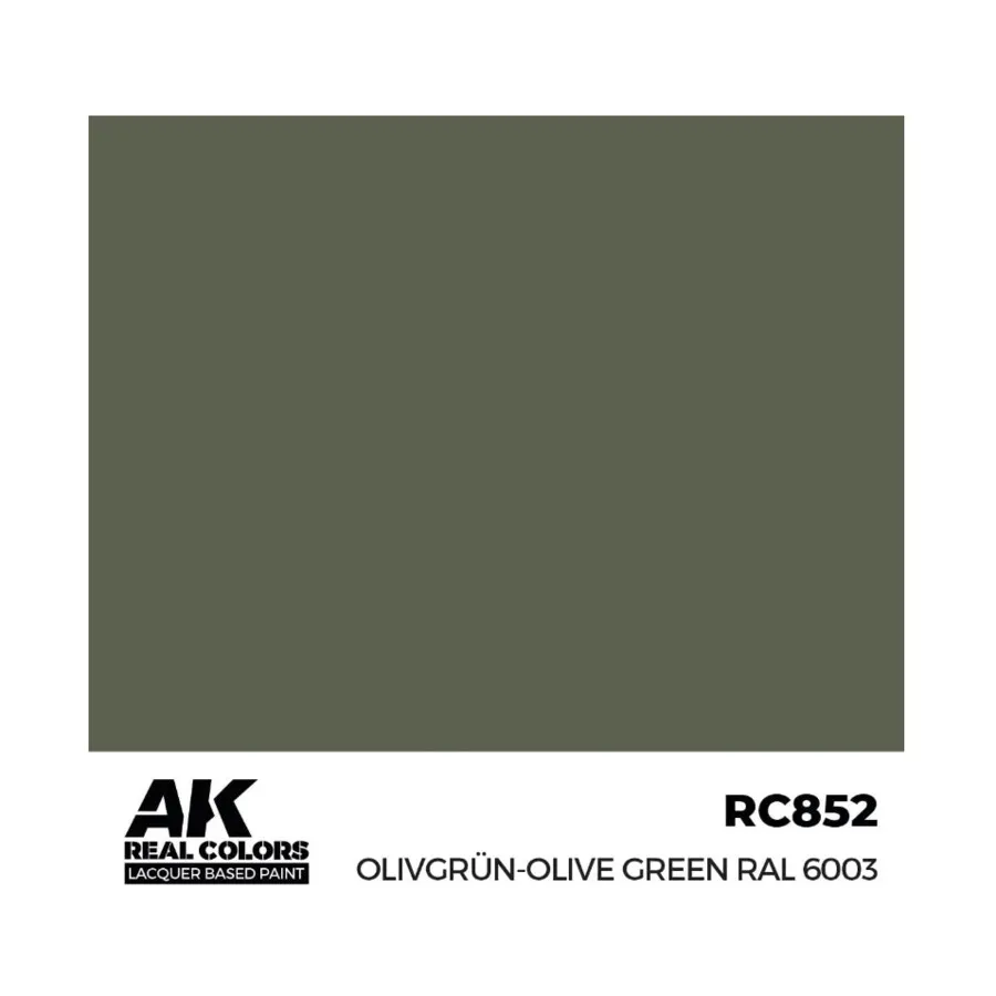 

Оливгрун-Оливково-зеленый RAL 6003, Paint - Real Color, Dropper Bottles (AK-Interactive)