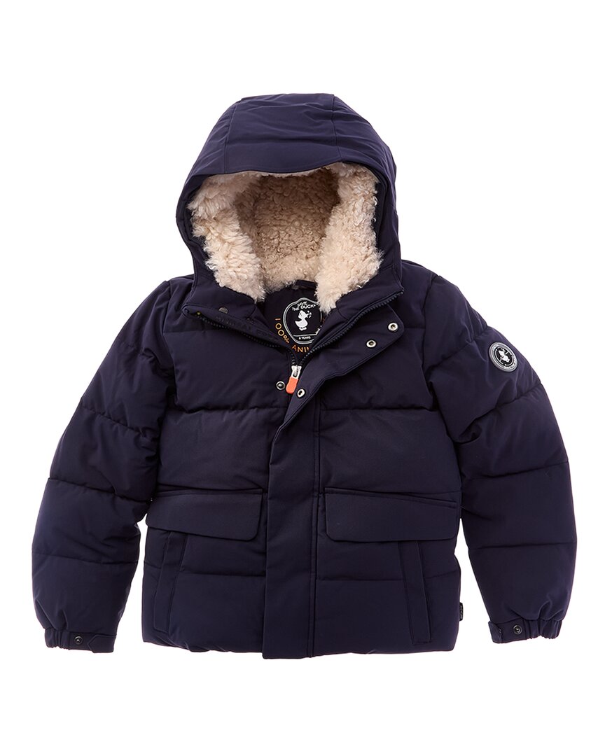 

Спасите утку! Пуховое пальто Клауса Save The Duck, синий