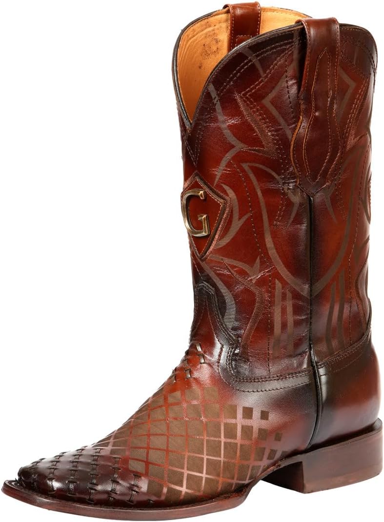 

Мужские родео-сапоги - El General из кожи Pull-Up - Табак Generic, мультиколор