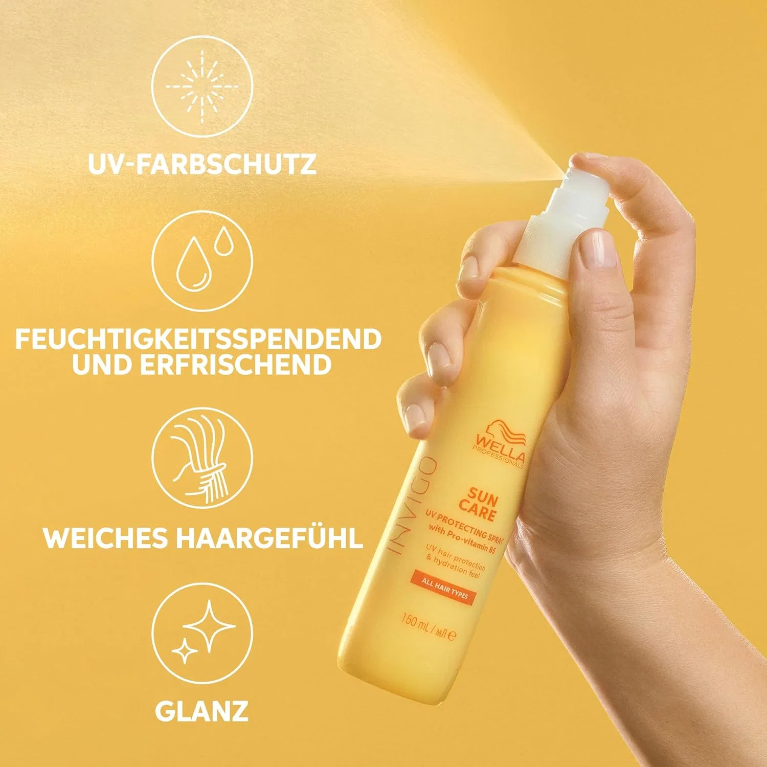 Спрей для защиты цвета волос от УФ-лучей «Invigo Sun Care» 150 мл от Wella Professionals Wella Professionals — фото 4