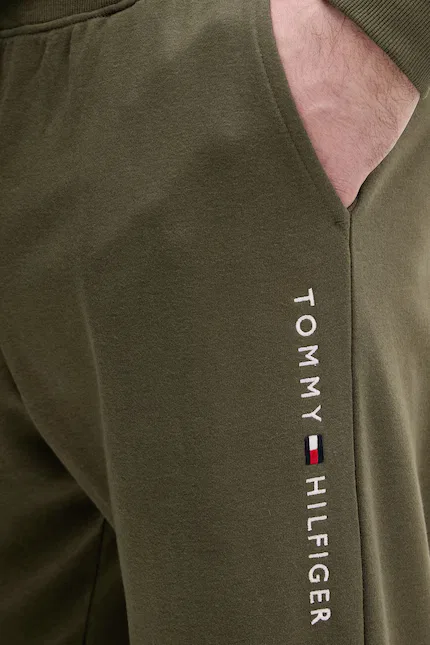 Спортивные штаны с мягким материалом Tommy Hilfiger, зеленый — фото 4