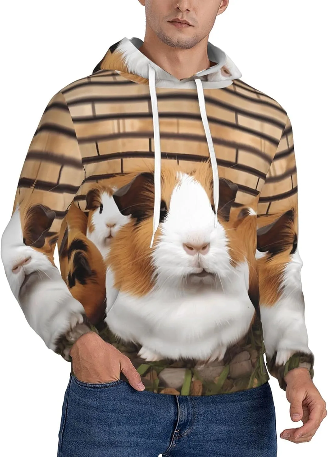 

Толстовка с капюшоном из флиса для мужчин KKLWEGU