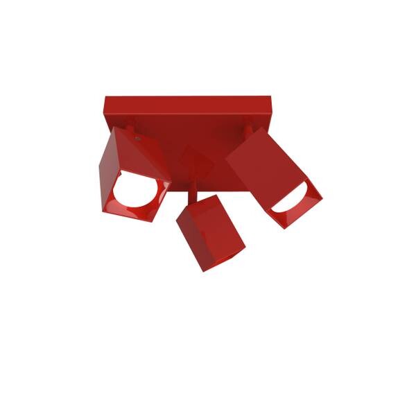 

Потолочный светильник Lumicom Brick Q X3 цвет hochglanz rot