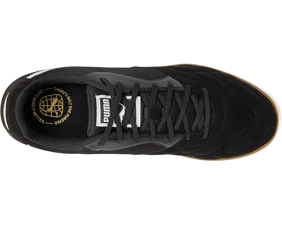 Кроссовки PUMA King Top Indoor Trainer Soccer Shoes, Puma Black-Puma White-Puma Gold — фото 2