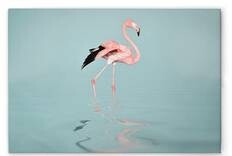 

Картина на холсте A.S. Création Flamingo Water цвет blaurosagrau