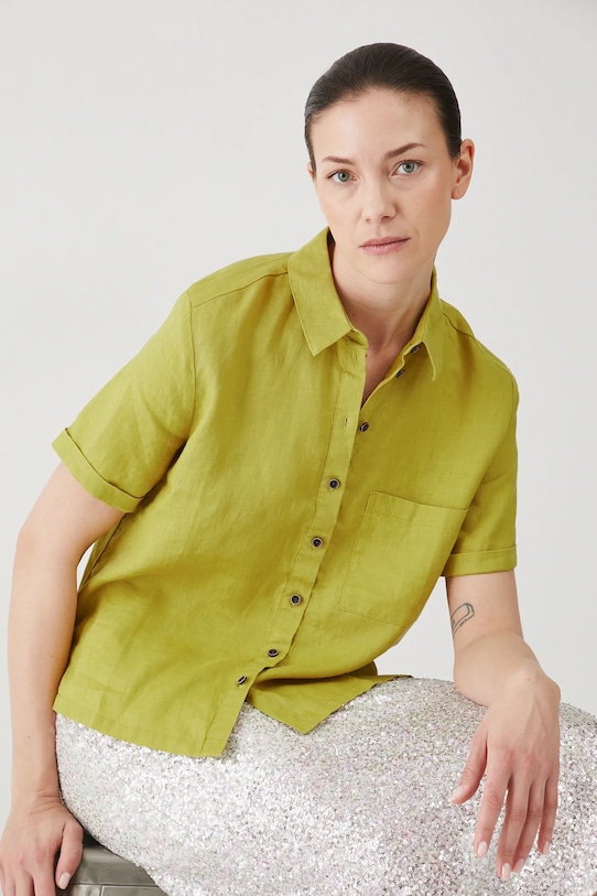 

Льняная рубашка Medicine, зеленый