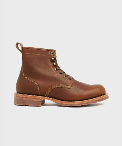 Ботинки UNIFORM Work Boots из натуральной кожи, коричневые — фото 2