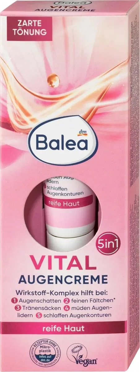 Крем для глаз Balea Vital 5-в-1 против усталости Balea