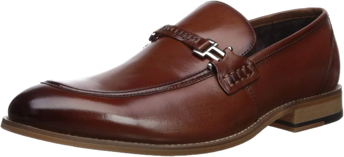Туфли Stacy Adams Herren Duval Moc-Toe Slip-on Penny Loafer, Cognac