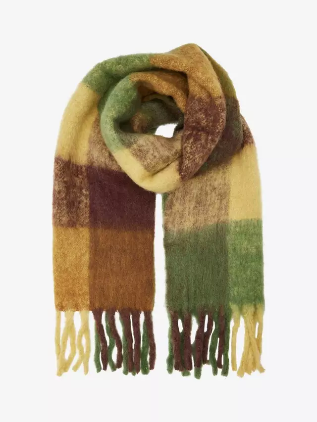 

Шарф Unmade Copenhagen Nisa Wool Blend, цвет art/green/brown