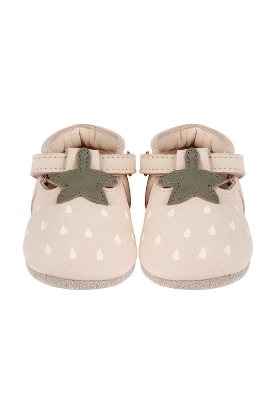 Детские замшевые ботиночки Nanoe Shoes Strawberry Donsje, бежевый — фото 3