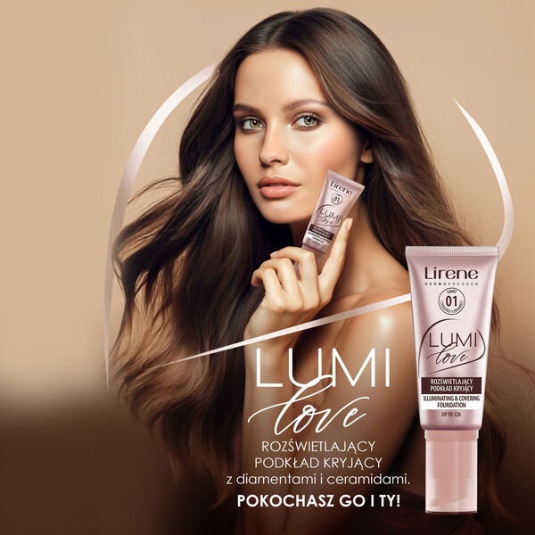 Тональная основа с эффектом сияния 01 светлая, 30 мл Lirene Lumi love, цвет 01 light — фото 3