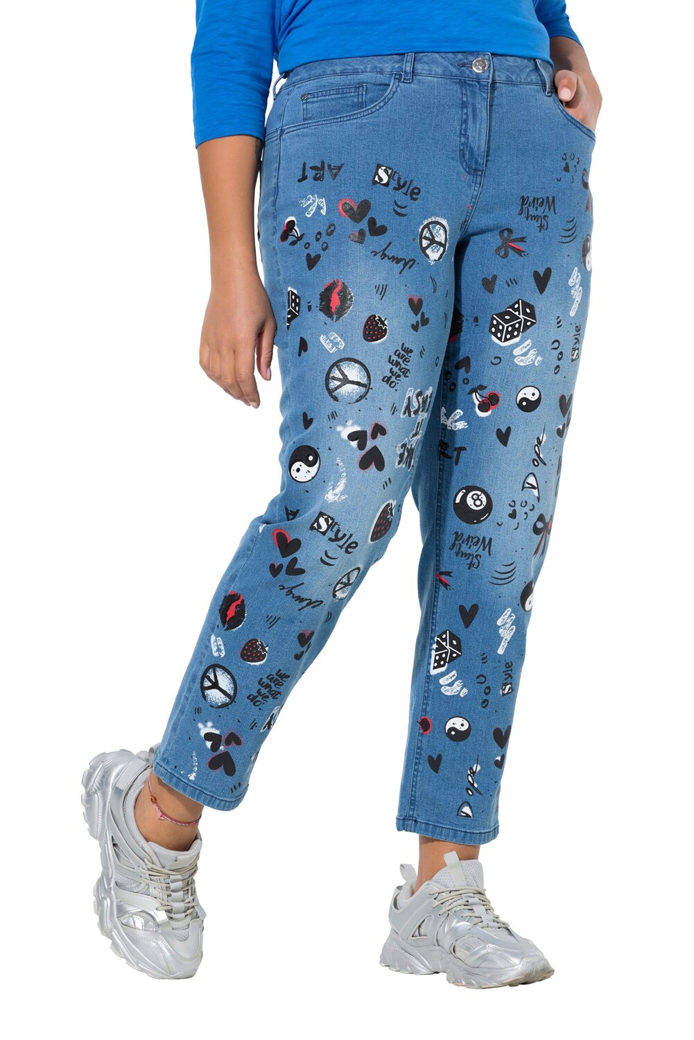 

Angel of Style Джинсы Regular в синем дениме