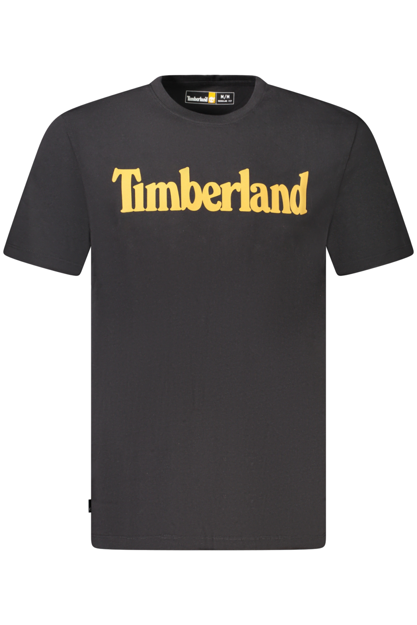 

Мужская футболка Timberland хлопковая с контрастным логотипом, черный