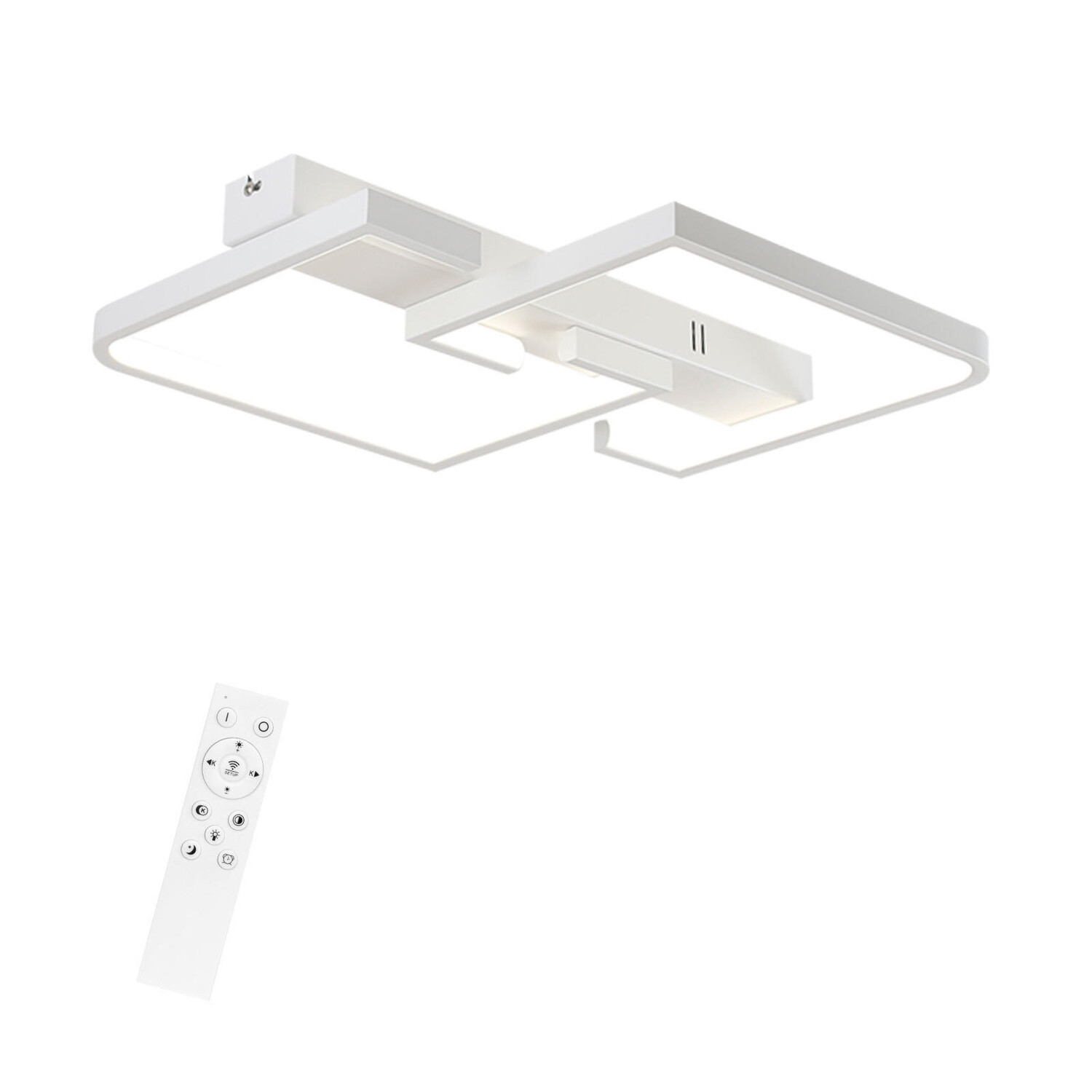 

Светодиодный потолочный светильник Nettlife, 61x47x6 см, белый