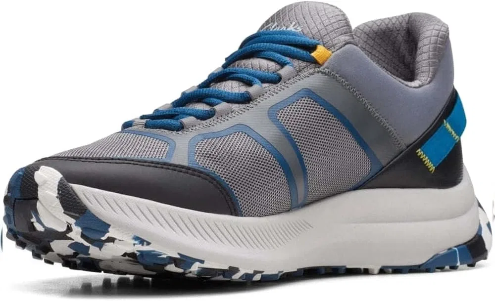 Кроссовки Clarks ATL Trail Lo Textile Shoes in, Grey Combi. — фото 3