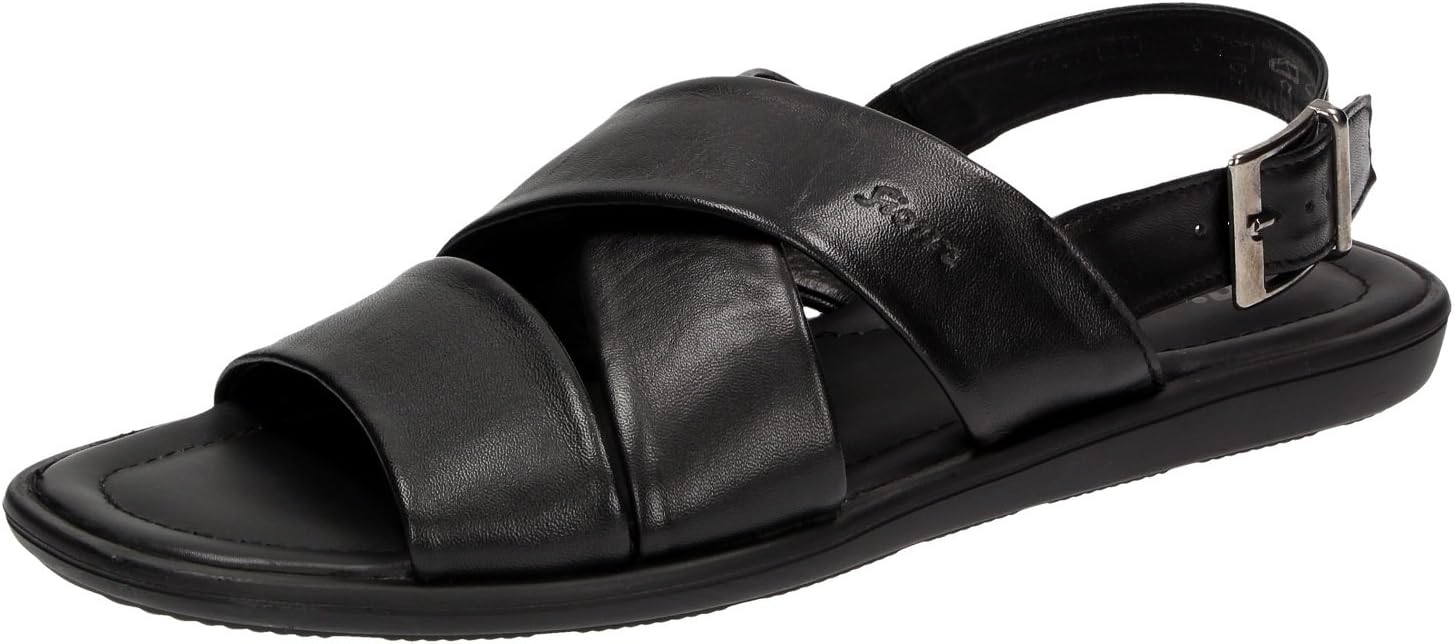 

Мужские сандалии Sioux с открытым носком и задником на ремешке, Schwarz 000