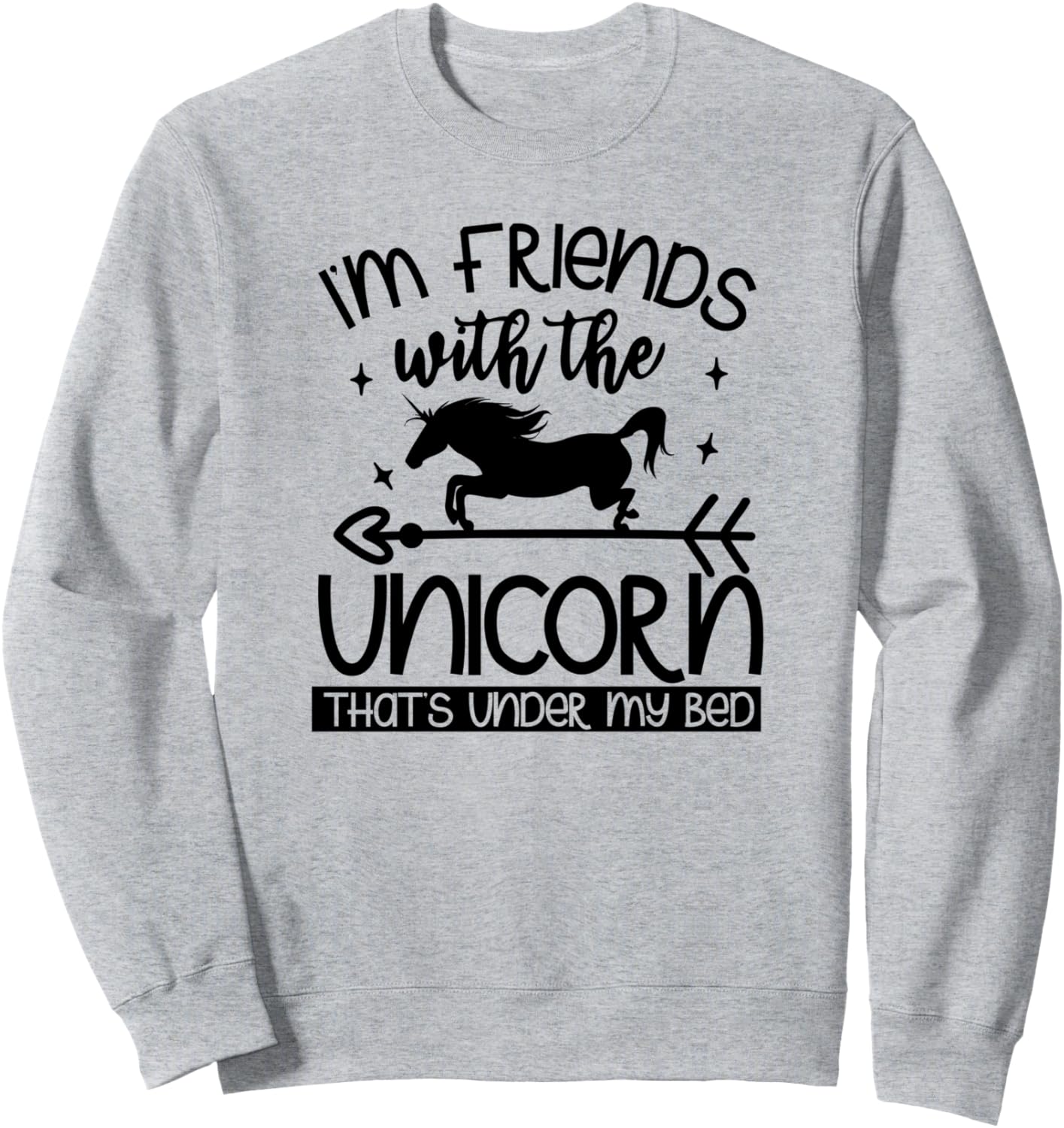 

Я дружу с единорогом - Забавная толстовка для любителей единорогов I'M Friends With The Unicorn, серый