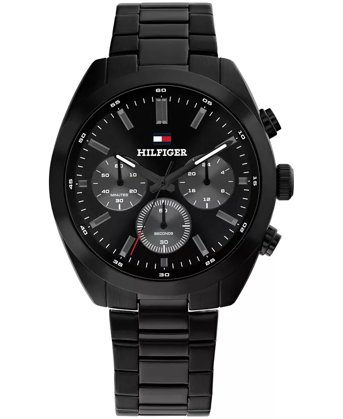 

Мужские хронографические часы с черным IP-покрытием на стальном браслете, 40 мм Tommy Hilfiger
