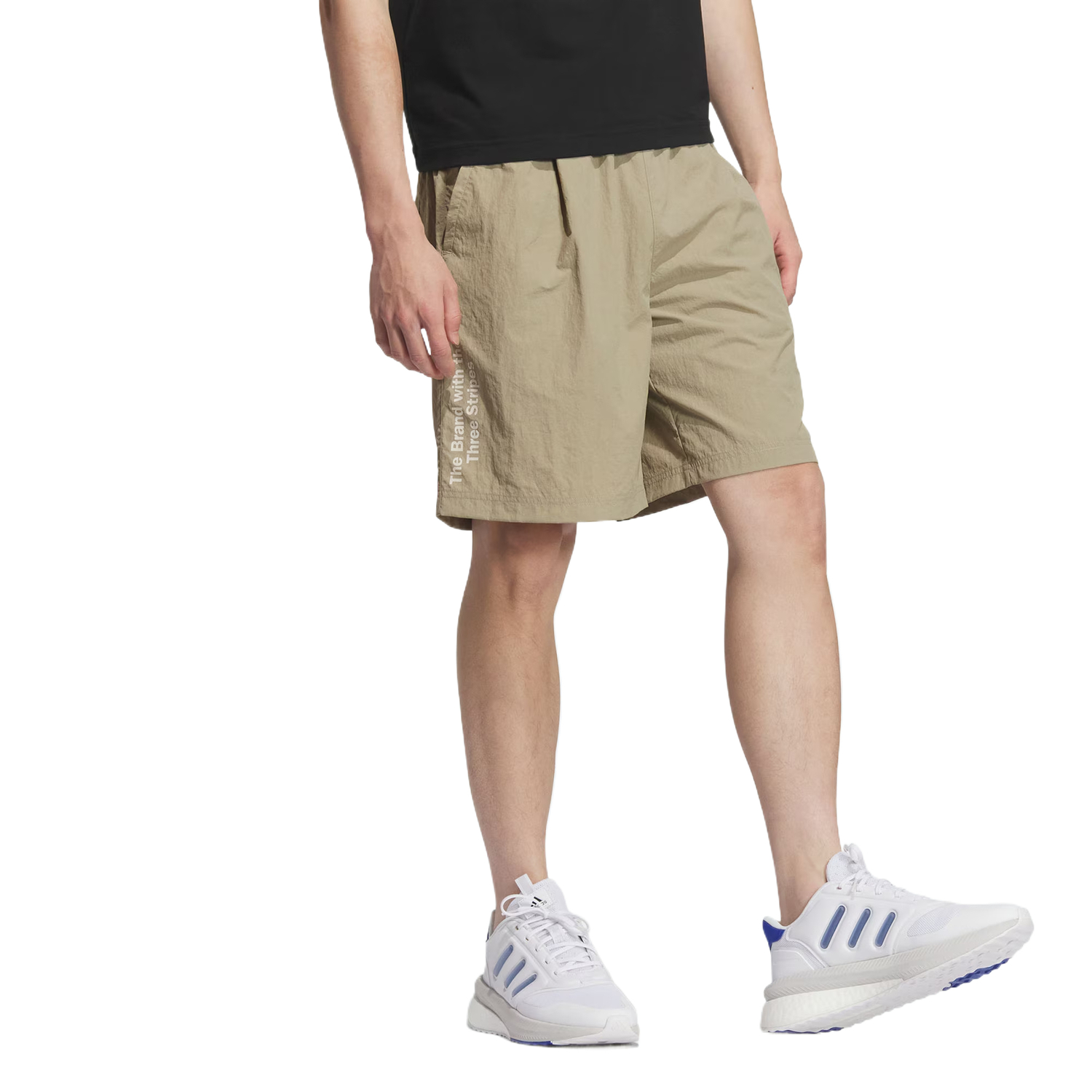 Adidas Повседневные шорты GFX WOVEN мужские Clear Brown — фото 4