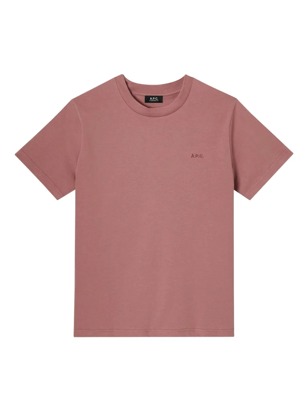 

Футболка с вышивкой A.P.C., розовый