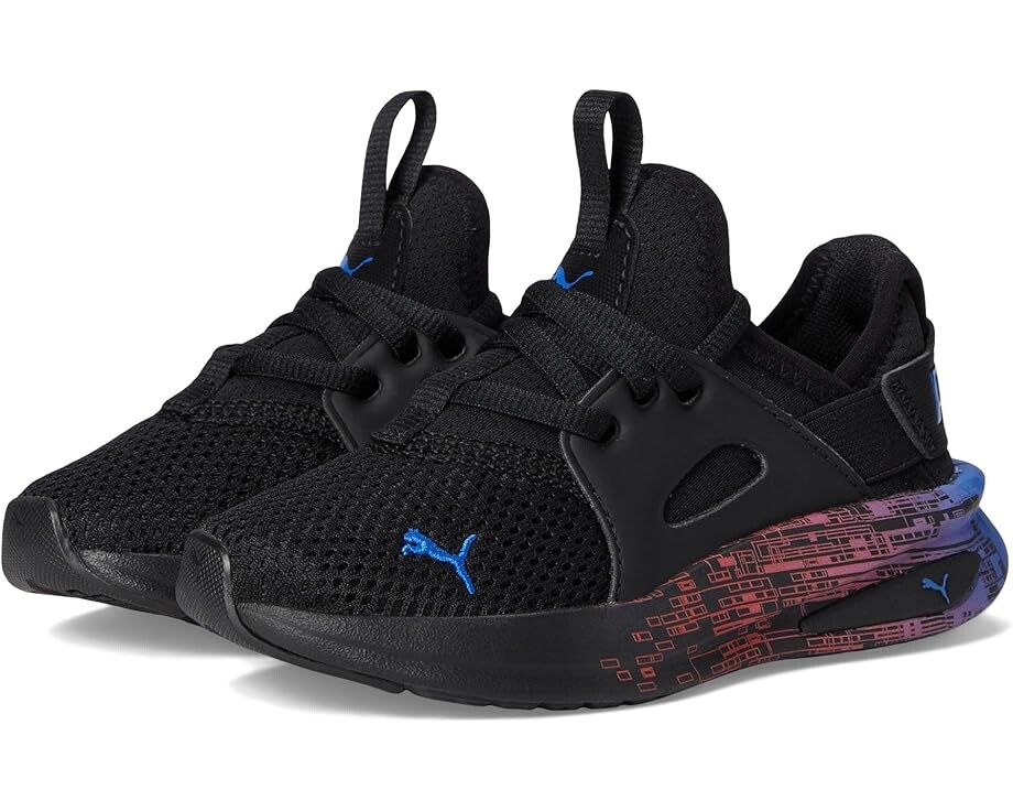

Кроссовки PUMA Kids Softride Enzo Evo, цвет PUMA Black-Speed Blue-Active Red