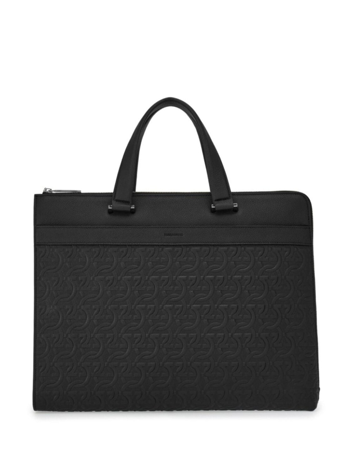 

Портфель с тиснением Gancini Ferragamo, черный