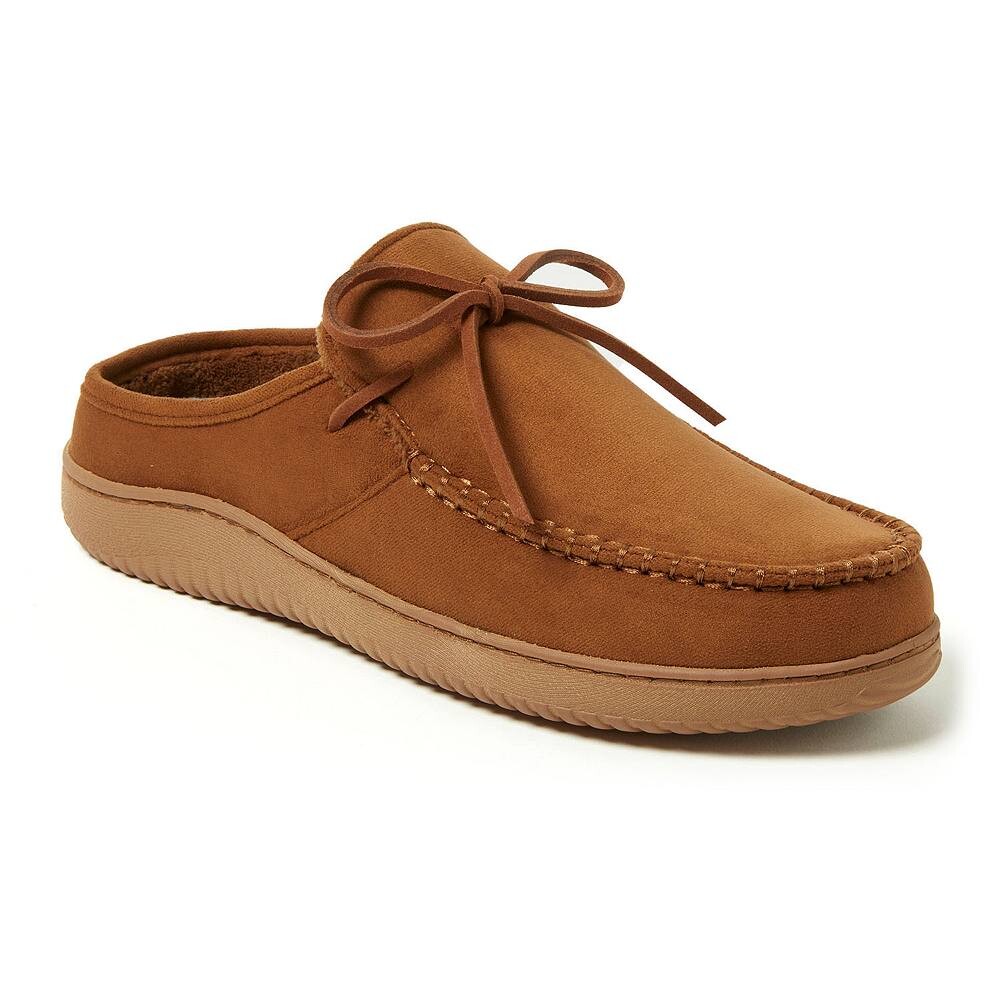 

Мужские тапочки-мокасины Dearfoams Fowler, цвет Chestnut