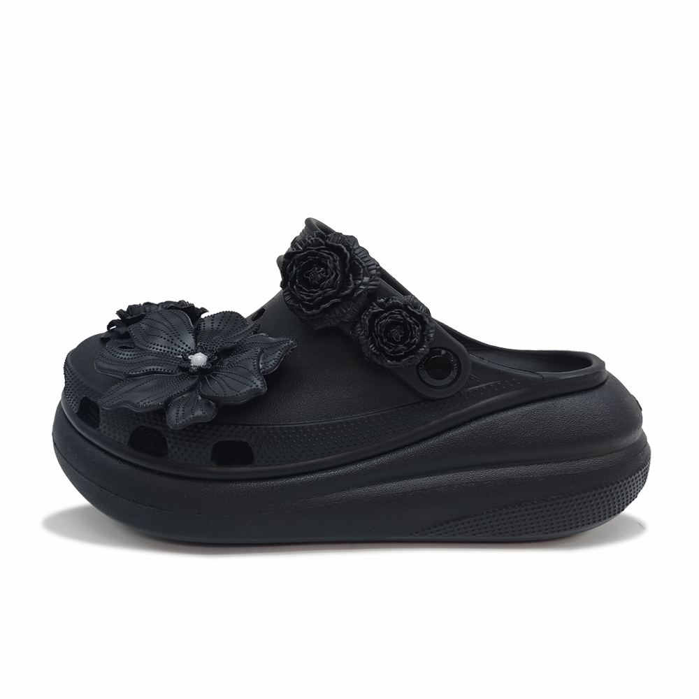 Crocs Женские черные сабо Crush Clog
