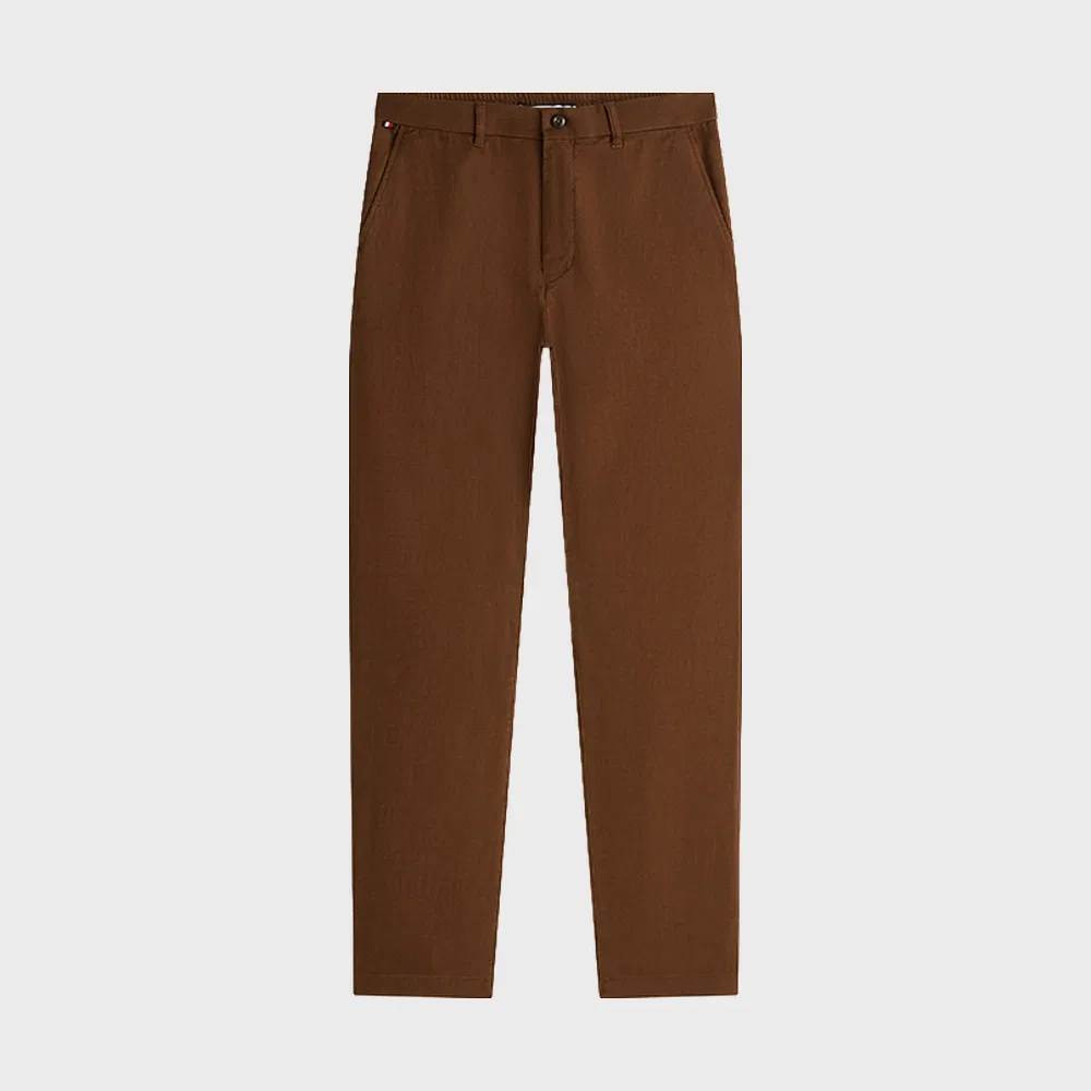 Мужские брюки Denton Sorona Linen Blend коричневые от Tommy Hilfiger