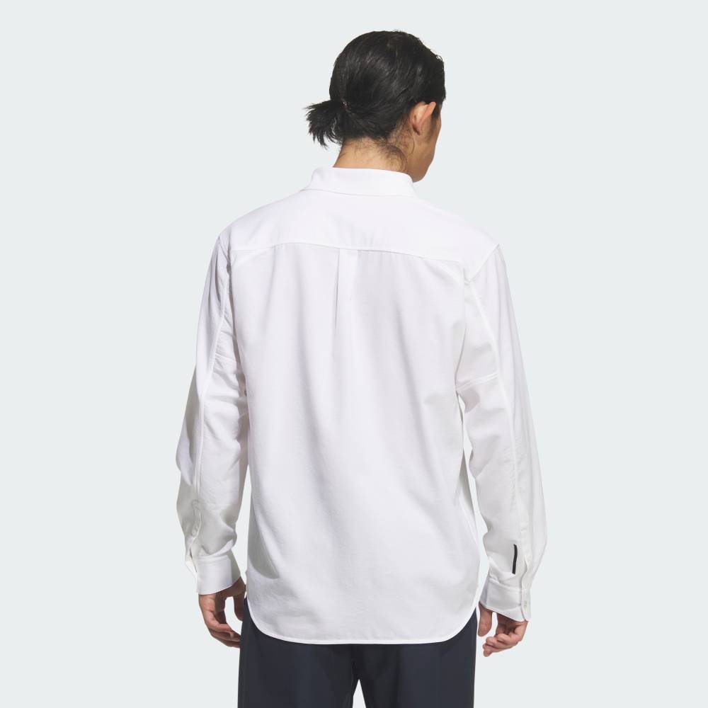 Официальная рубашка Premium Regular Fit с длинными рукавами и пуговицами. Adidas, white — фото 2