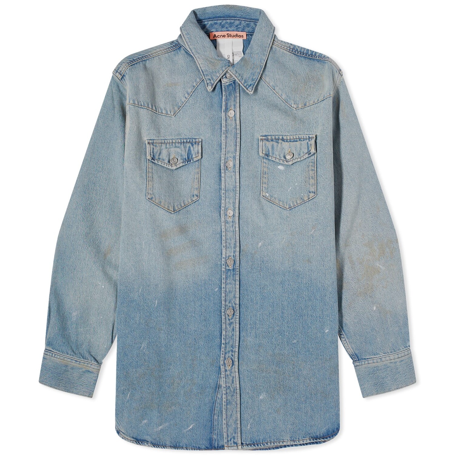 

Рубашка Acne Studios Karty Denim Overshirt, цвет Trafalgar