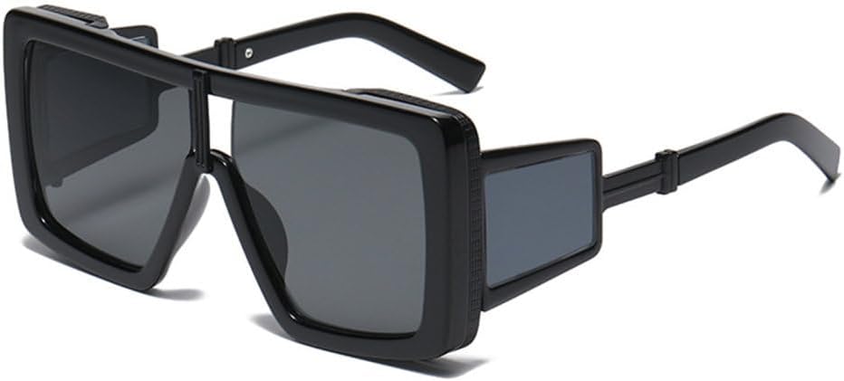 

MUTYNE Модные солнцезащитные очки большого квадратного размера для женщин, классические роскошные солнцезащитные очки в стиле ретро для мужчин с принтом, большие оправы, C1