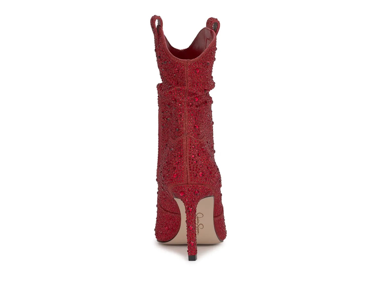 Ботинки Jessica Simpson Evgena Western Boot, Red Fabric — фото 2