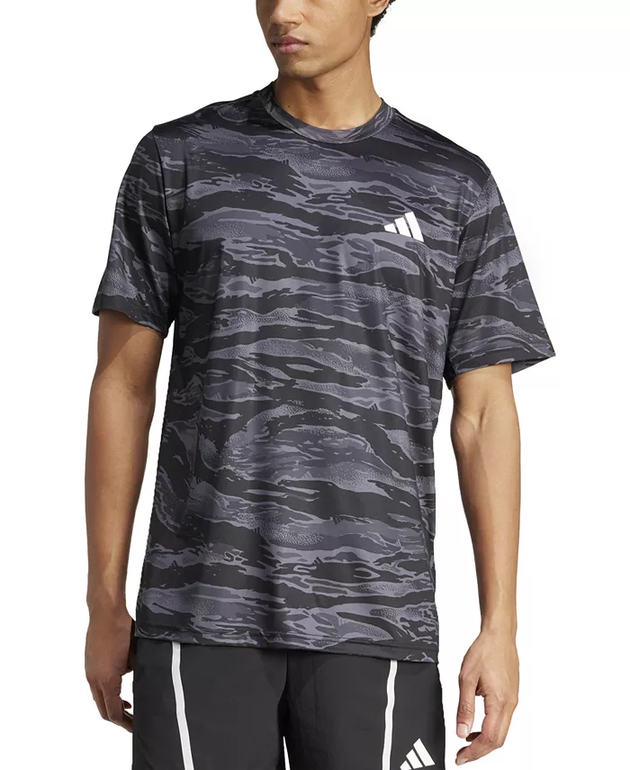 

Мужская футболка с логотипом Camo adidas, черный