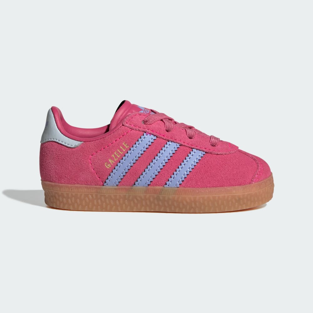 

Кроссовки Adidas Gazelle Comfort Closure Elastic Laces Shoes Kids, цвет Shock Pink/Blue Spark/Halo Blue