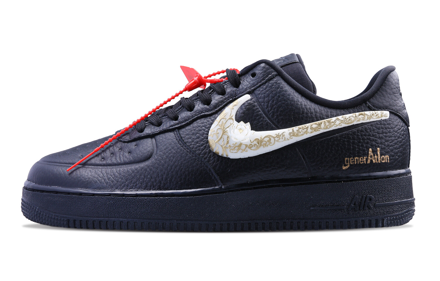 

Кроссовки Nike Air Force 1 Skateboard Shoes Men Low-Top Black, Черный, Кроссовки Nike Air Force 1 Skateboard Shoes Men Low-Top Black