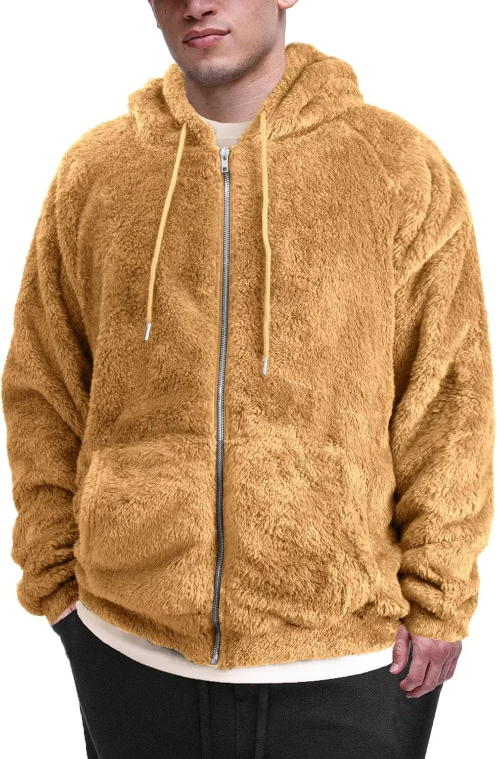 

Мужская толстовка VahRuta с капюшоном и ворсом Sherpa, длинный рукав