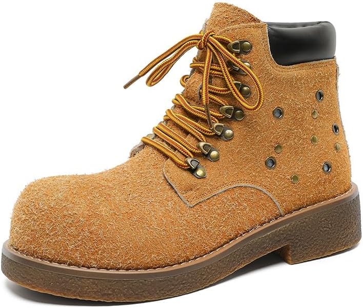 

Мужские ботинки челси, кожаные ботинки в стиле милитари, толстая подошва, нескользящая и износостойкая, повседневные, удобные, классические кожаные туфли Zestrelax, оранжевый